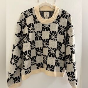 Billabong Black and Cream Patterned Sweater